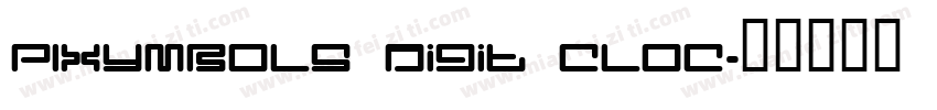 PIXymbols Digit Cloc字体转换